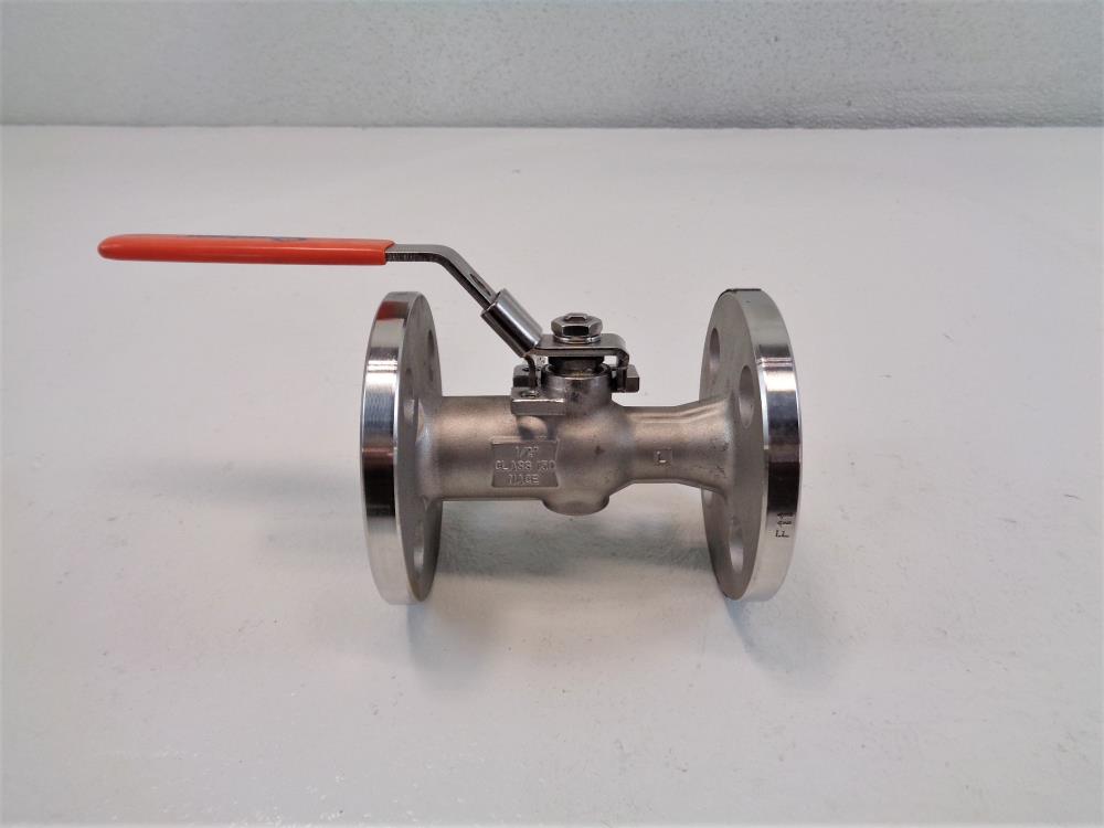 Quadrant 1/2" 150# CF8M Flanged Ball Valve, Fig# F1RSSRRLH1F050